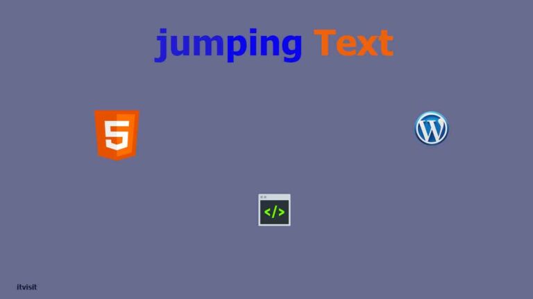 آموزش ساخت Jumping Text